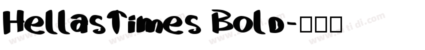 HellasTimes Bold字体转换
